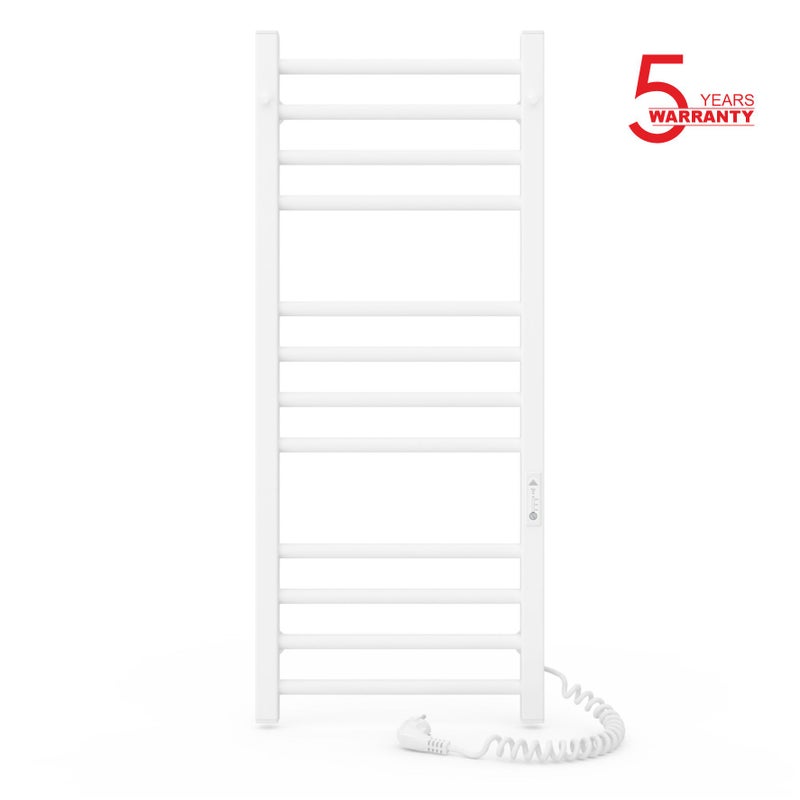Grzejnik łazienkowy elektryczny ALFA 500x1200 z minutnikiem ECO, 225W, Biały
