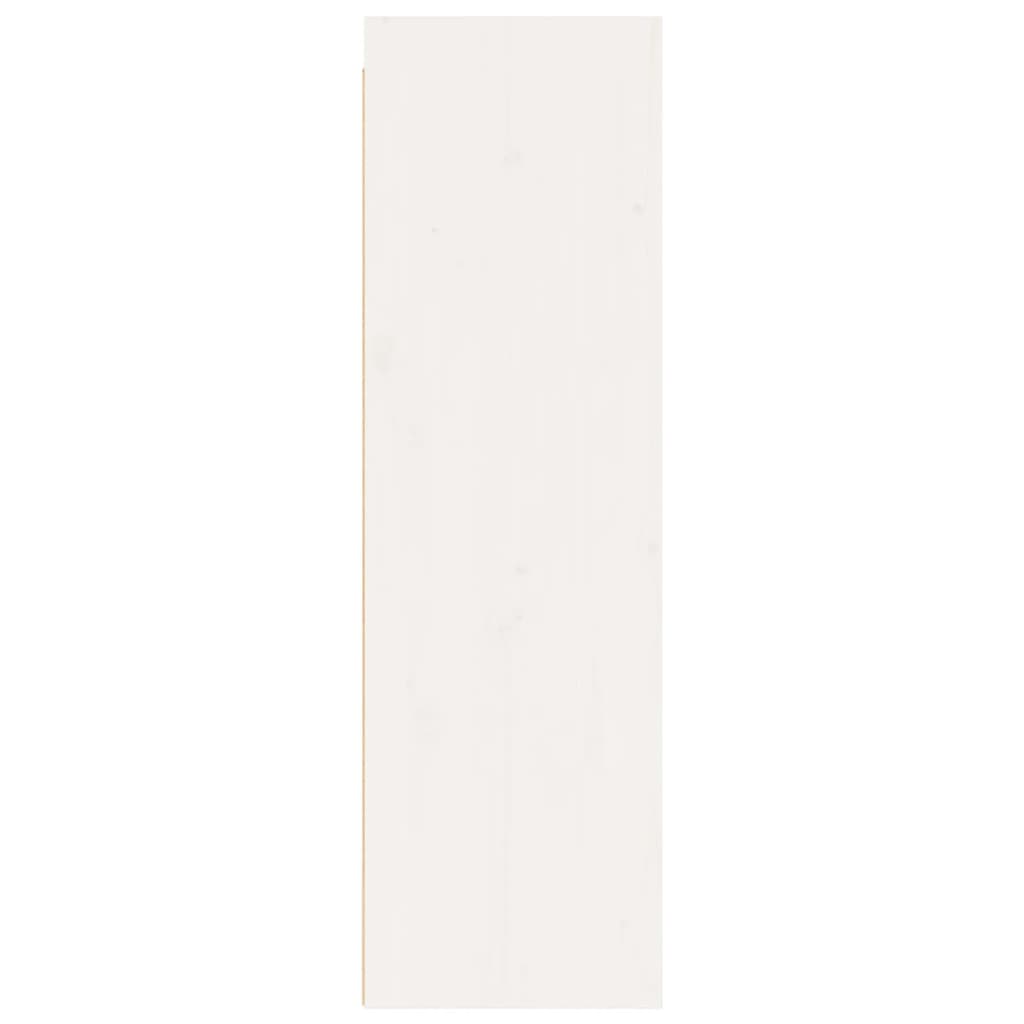 Maison Exclusive - Armario de pared 2 uds madera maciza pino blanco 30x30x100 cm - 5