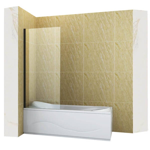 SILLA Parawan nawannowy ASTON 1-skrzydłowy 70x150 cm Fix Czarny