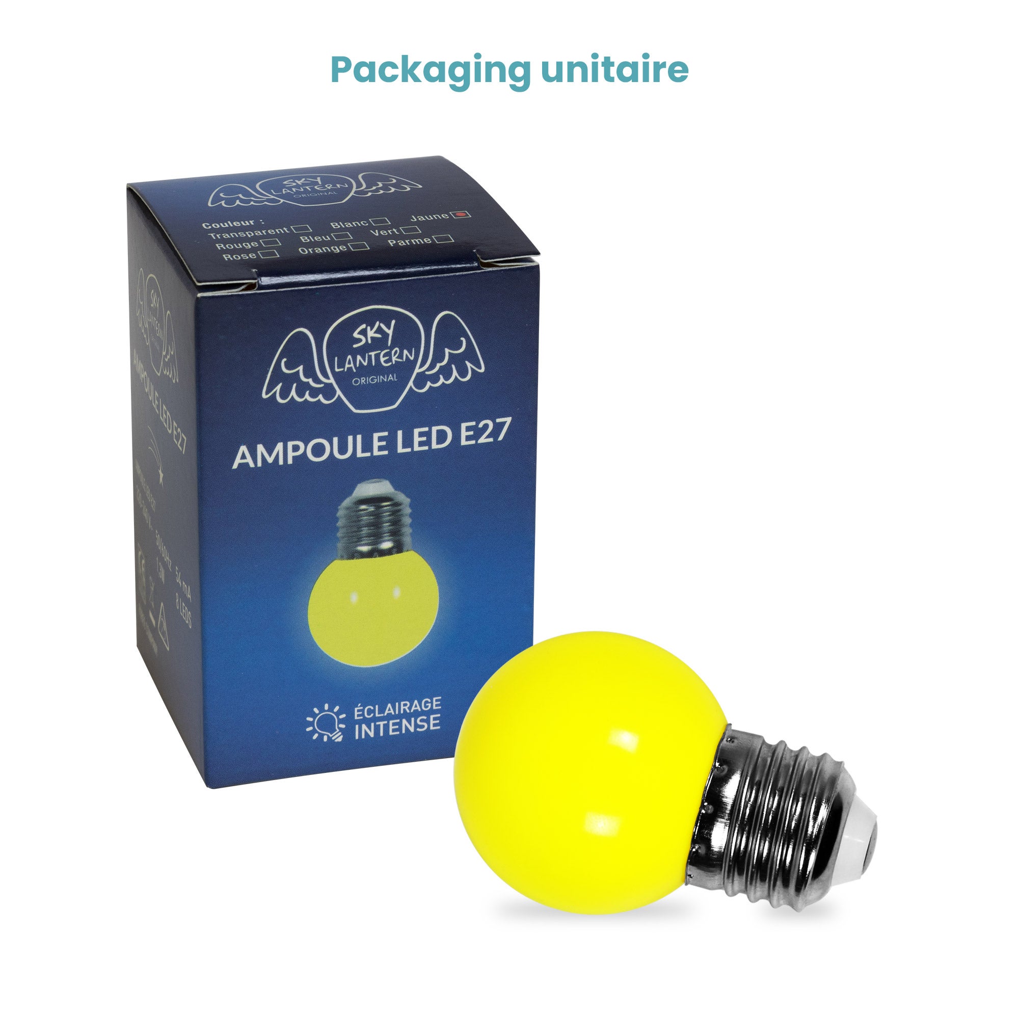 Ampoule Guirlande Guinguette Led E27 Couleur Jaune - 1.5W SKYLANTERN - 5