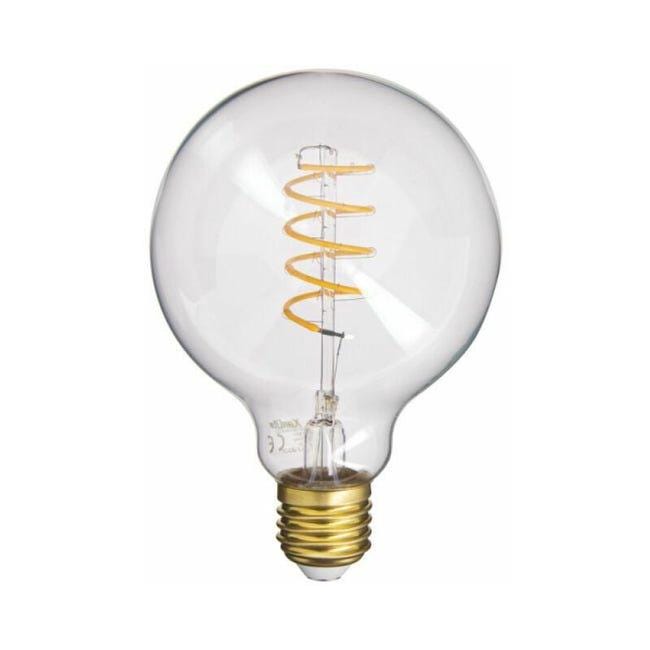 LUEDD Lot de 5 Ampoule LED E27 à intensité variable P45 Verre transparent 3W 250 lm 2200K LUEDD Lot de 5 Ampoule LED E27 à intensité variable P45 Verre transparent 3W 250 lm 2200K