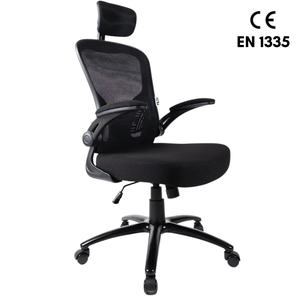 Sedia Ufficio Ergonomica | Braccioli Pieghevoli | Supporto Lombare 4D | Capacità 120kg - Foto 3