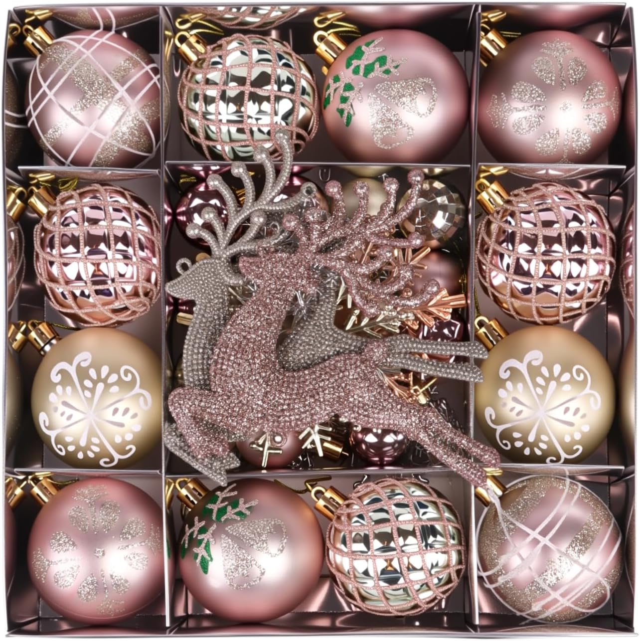 Egoods - Ensemble De Boules De Noël Pour Décoration De Sapin De Noël Et