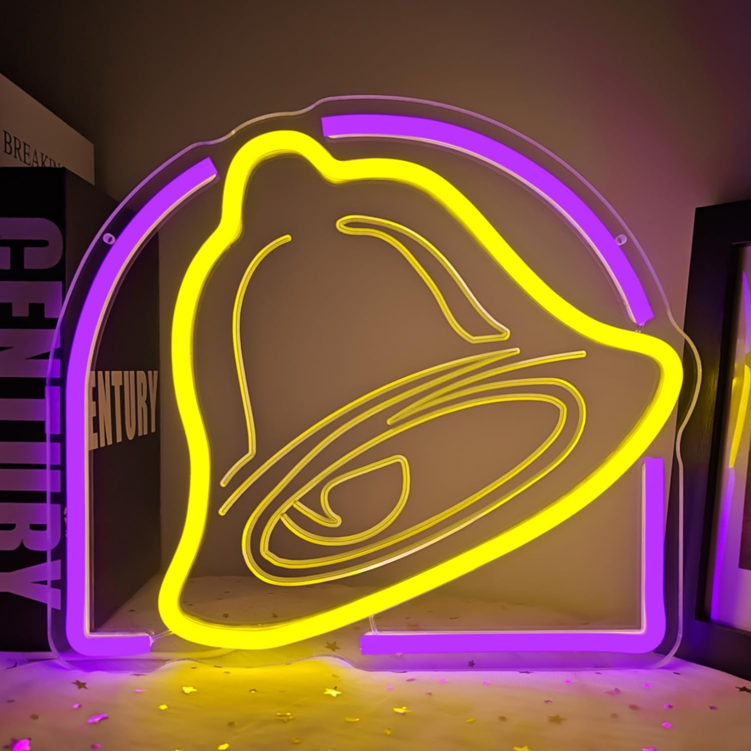 Néon lumineux à intensité variable pour décoration murale - Enseigne lumineuse décorative au