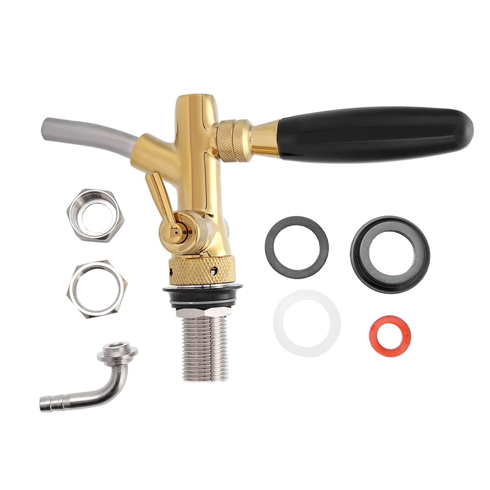 Robinet à Bière Réglable G5/8 Style Cuivre Vintage - Contrôle Précis Du Flux Et Des Bulles | Parfait Pour Fûts Maison, Bar Ou Fêtes Entre Amis