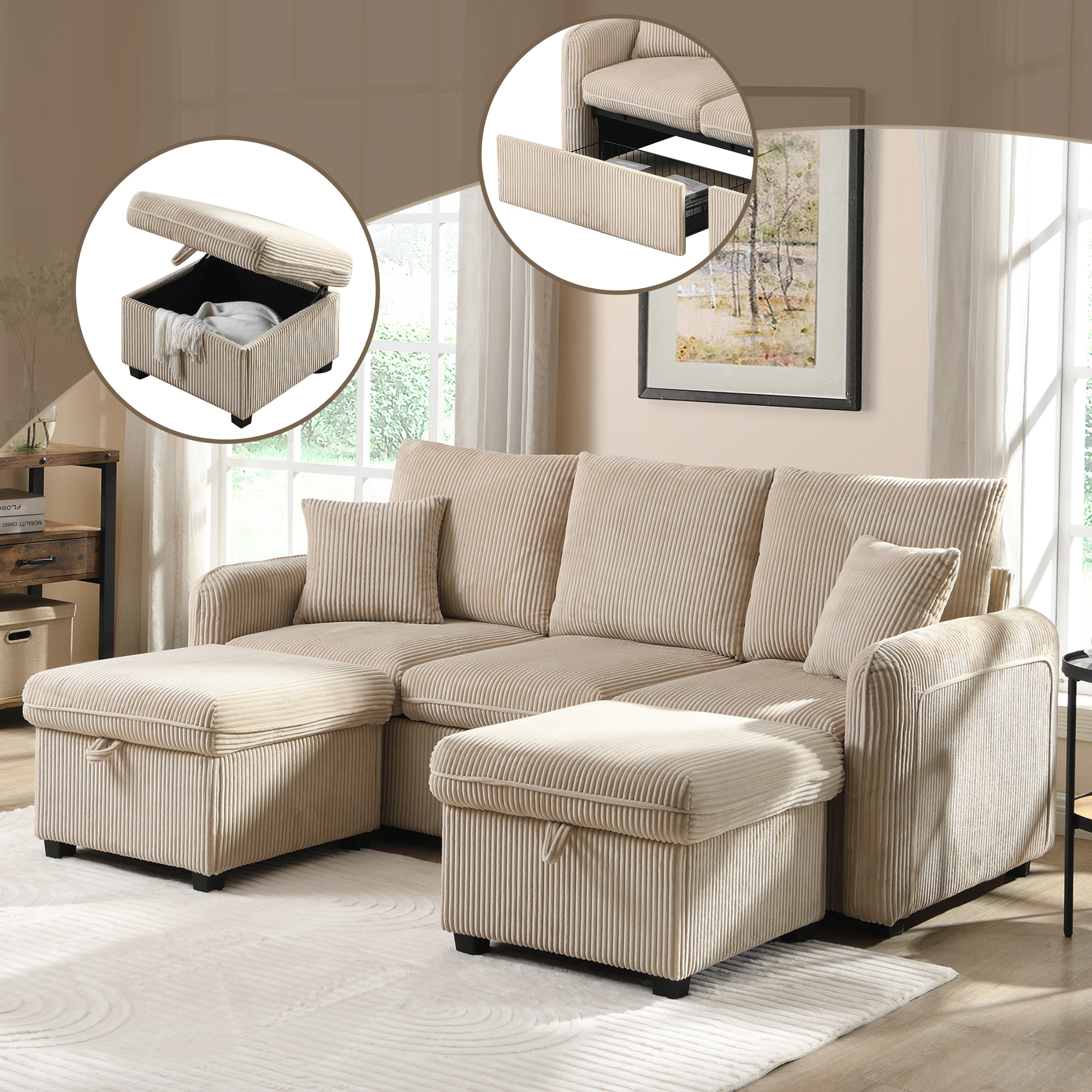 Divano Componibile Divani Con Angolo Arrotondato Divani Usati