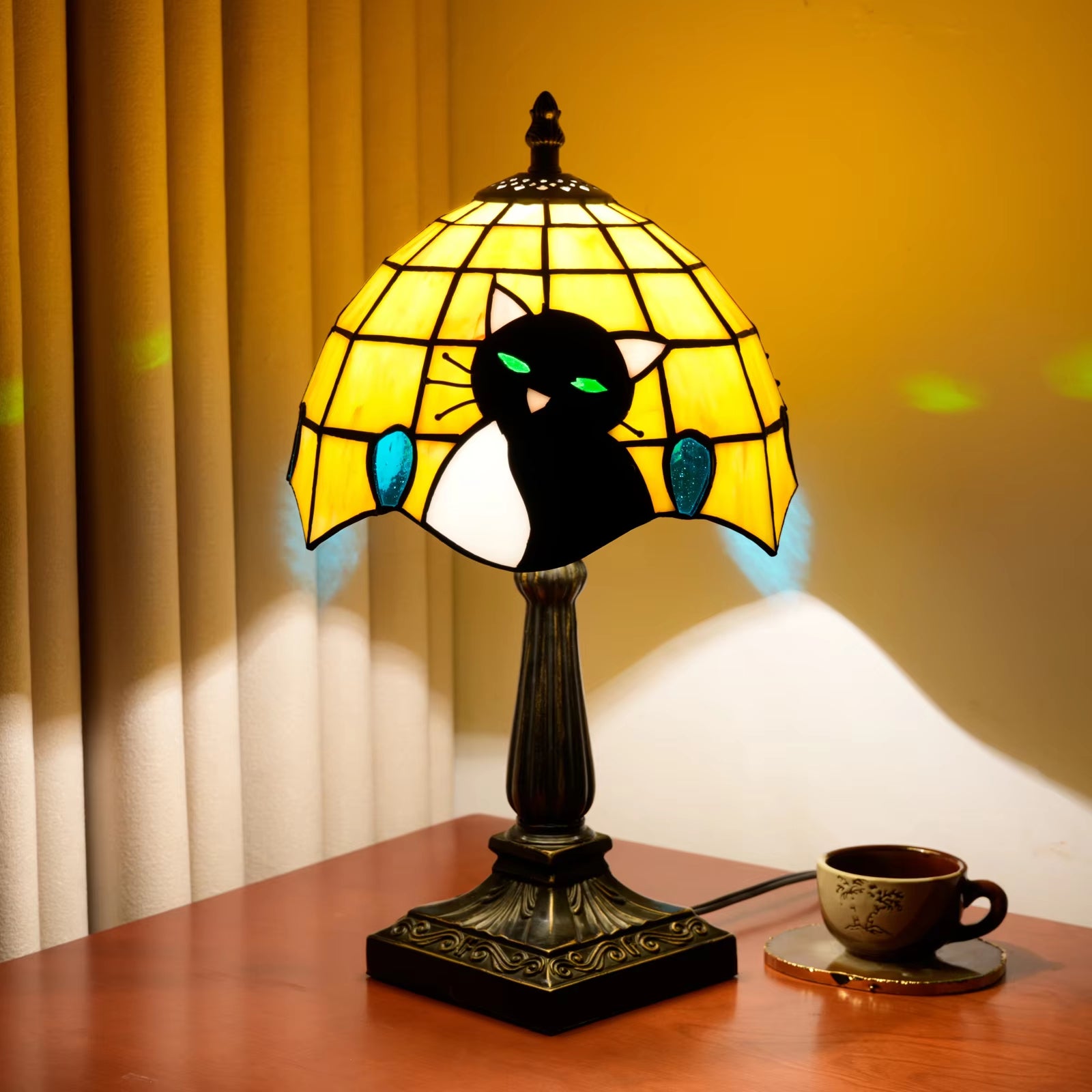 Autrucker lámpara de noche de luz suave,luz de lectura para dormitorio, estudio, oficina y decoración relajante (amarillo)