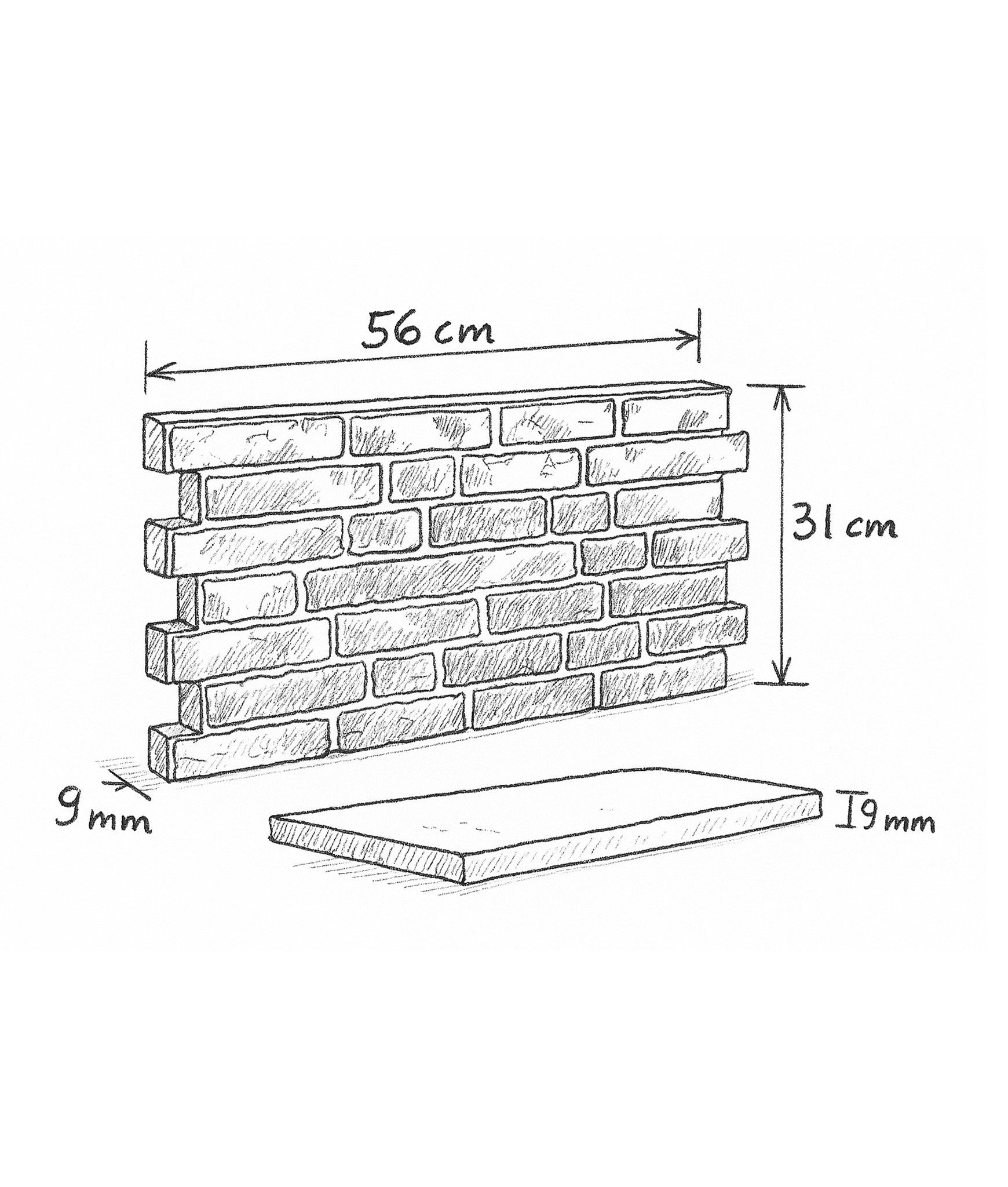 Parement extérieur effet brique marron 31 x 56 cm Manhattan Cotto 1,21 m² - 3