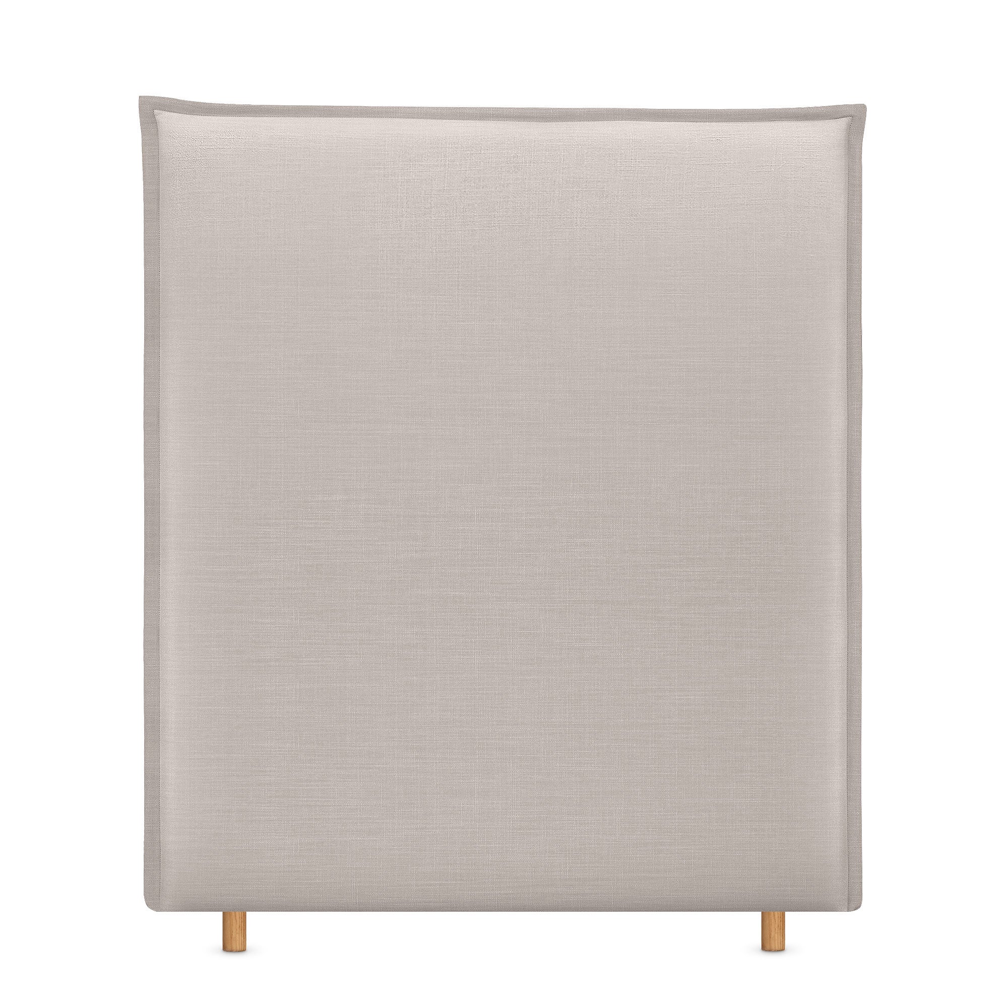 DHOME Cabecero de Lino Natural Liso con Ribete Hasta el Suelo 90x120cm Camas 80/90 - Beige - 3