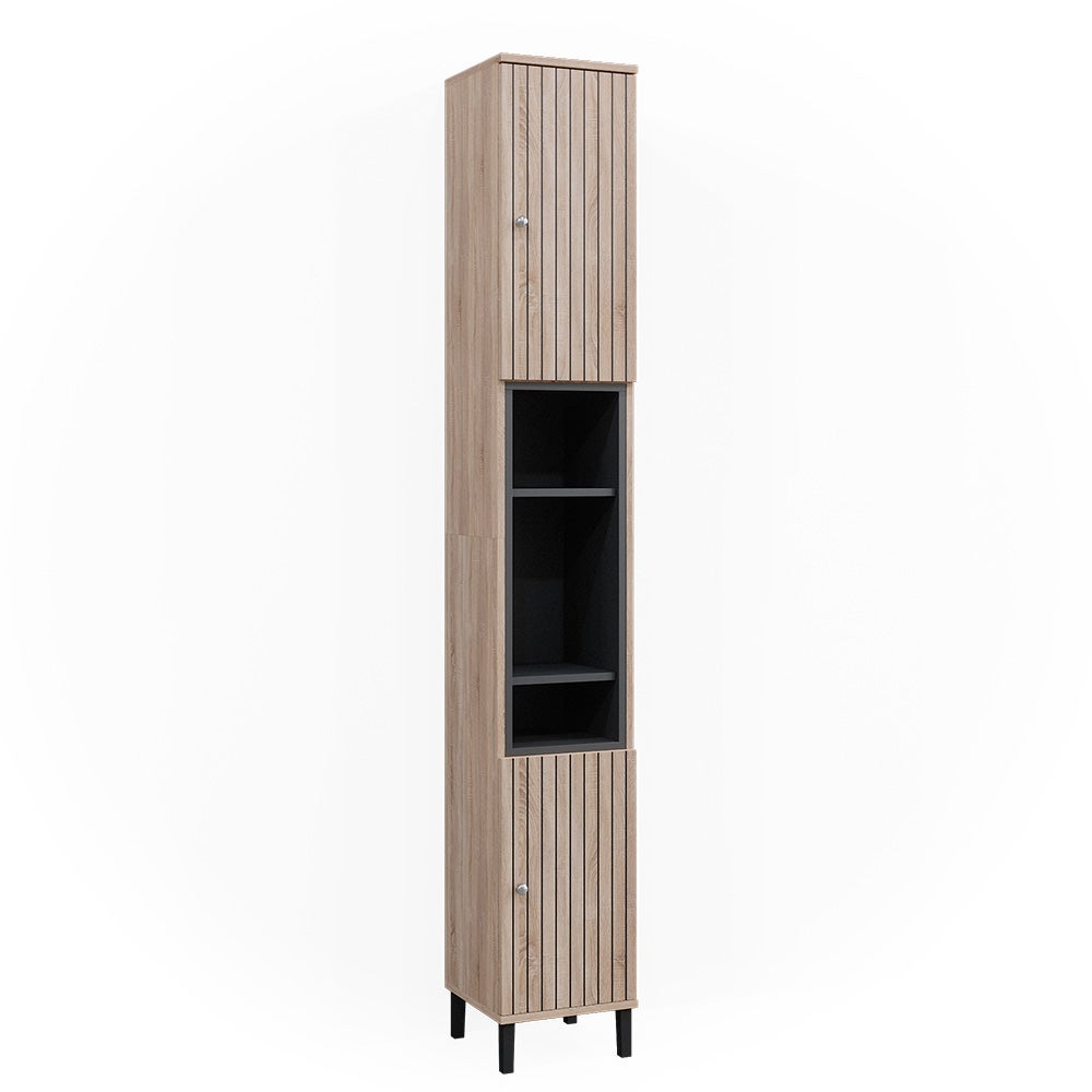 Meuble Lave-Linge Liana,Meuble de Salle de Bains,Meuble Haut,Blanc