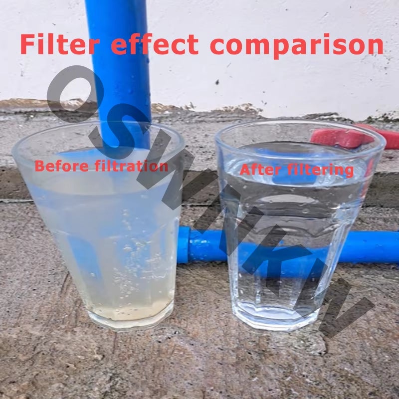 Purificador de água para toda a casa, pré-filtro de PVDF de 0,01 mícron, cartucho de filtro de aço inoxidável SUS304 de 1000 L, MOORLE - 3