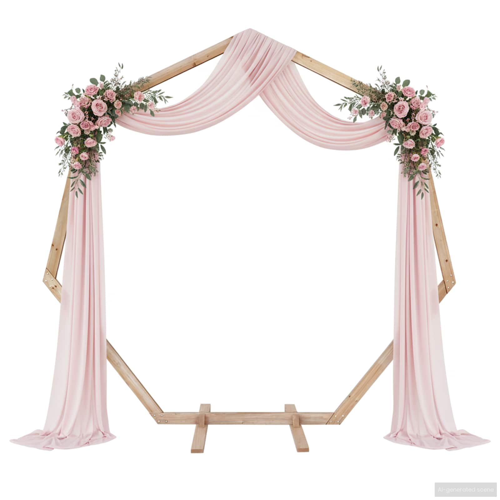 Arche de mariage Marron Clair 221 x 92 x 216 cm vidaXL - 4