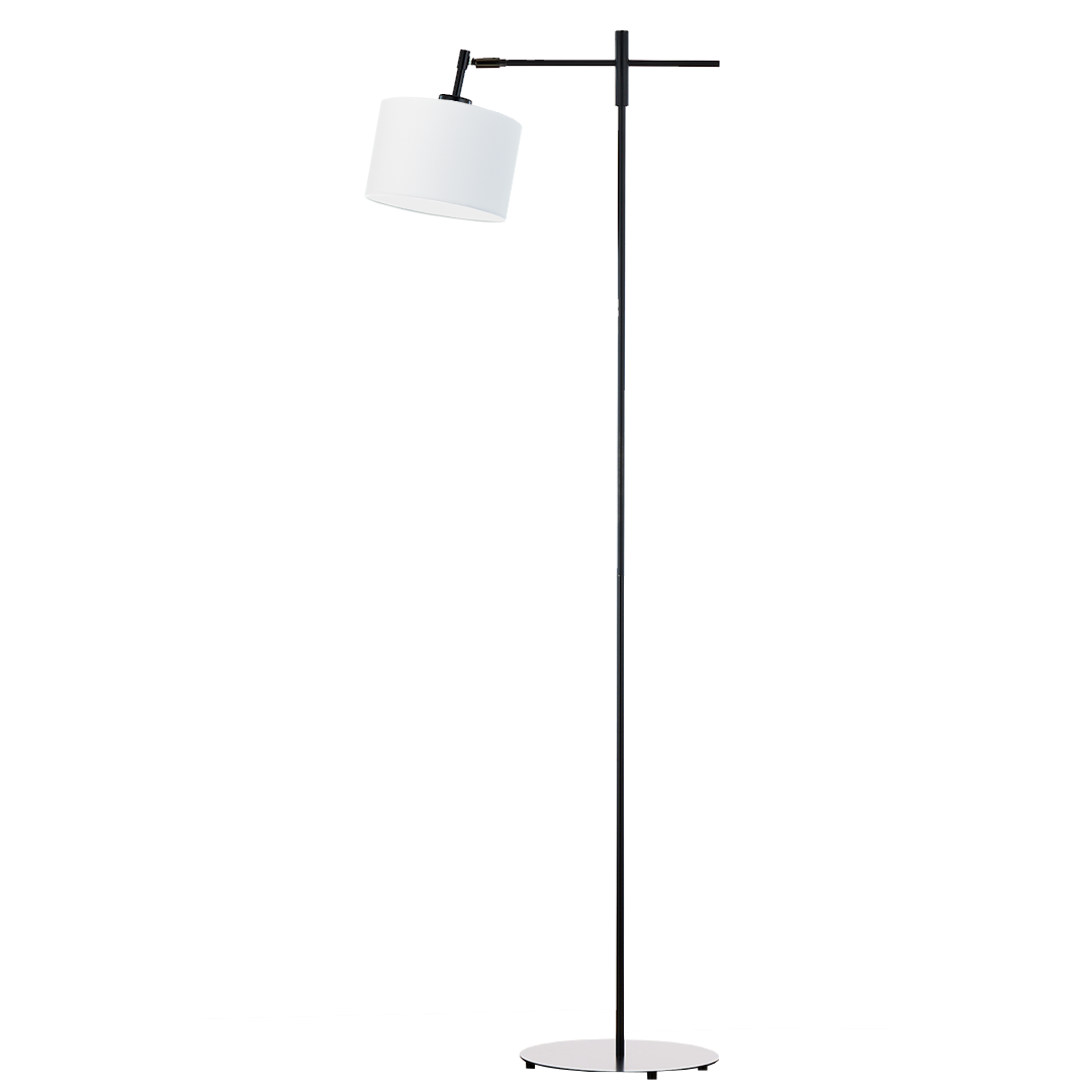 Lampa stojąca podłogowa przegubowa regulowana z abażurem walec 17cm SALIX
