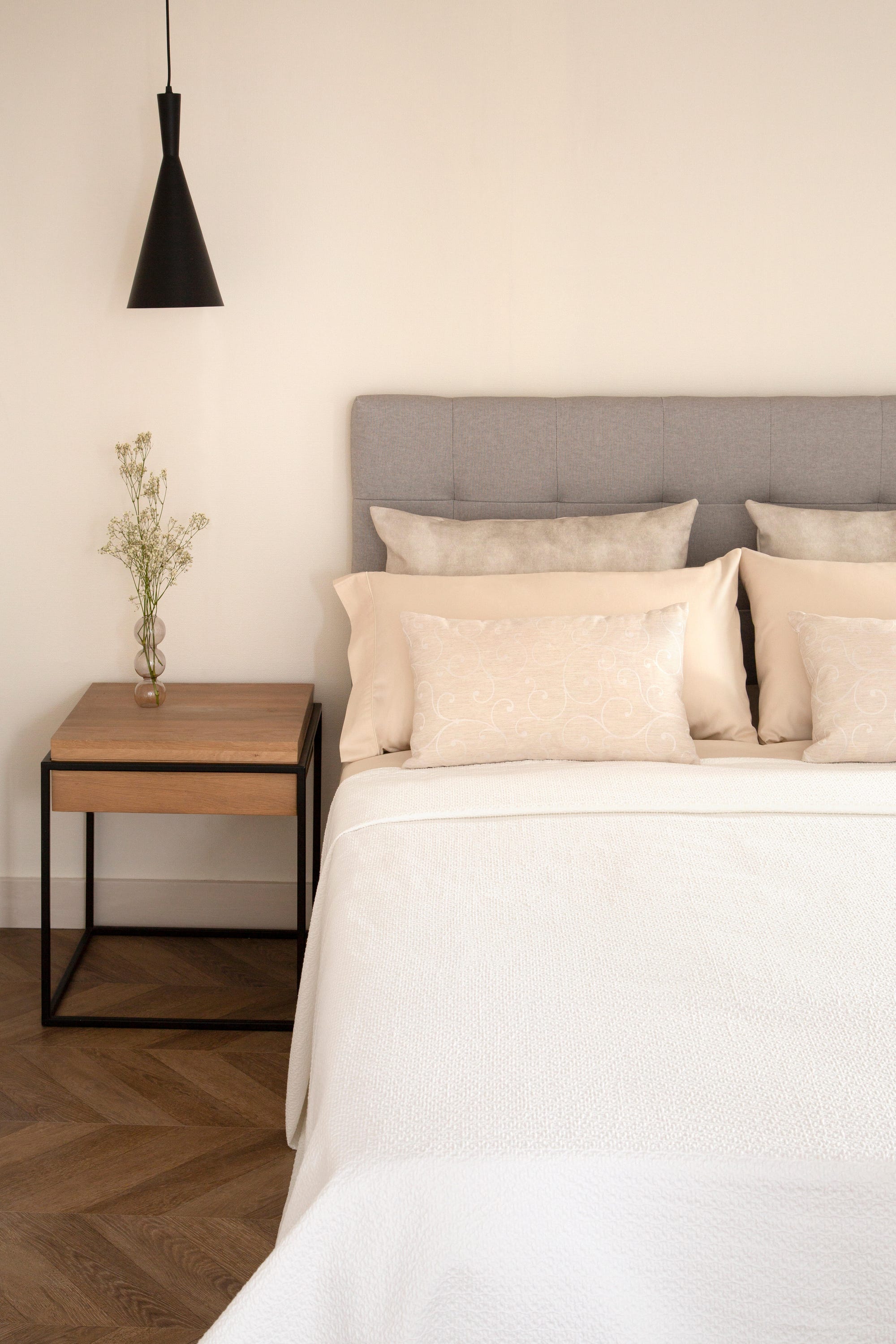 Funda de almofada Bordón INSPIRE algodão 300 fios bege 50 x 85 cm - 4