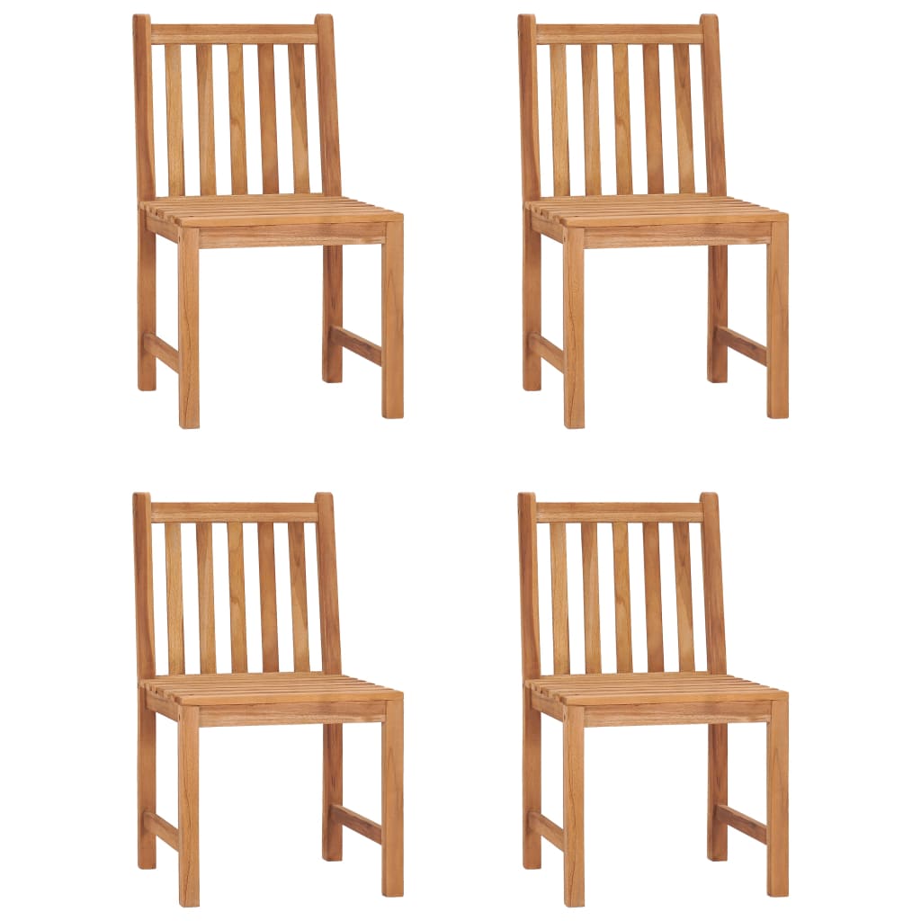 Maison Exclusive - Set da pranzo da giardino 5 pz 150x90 cm in legno massello di teak - 3