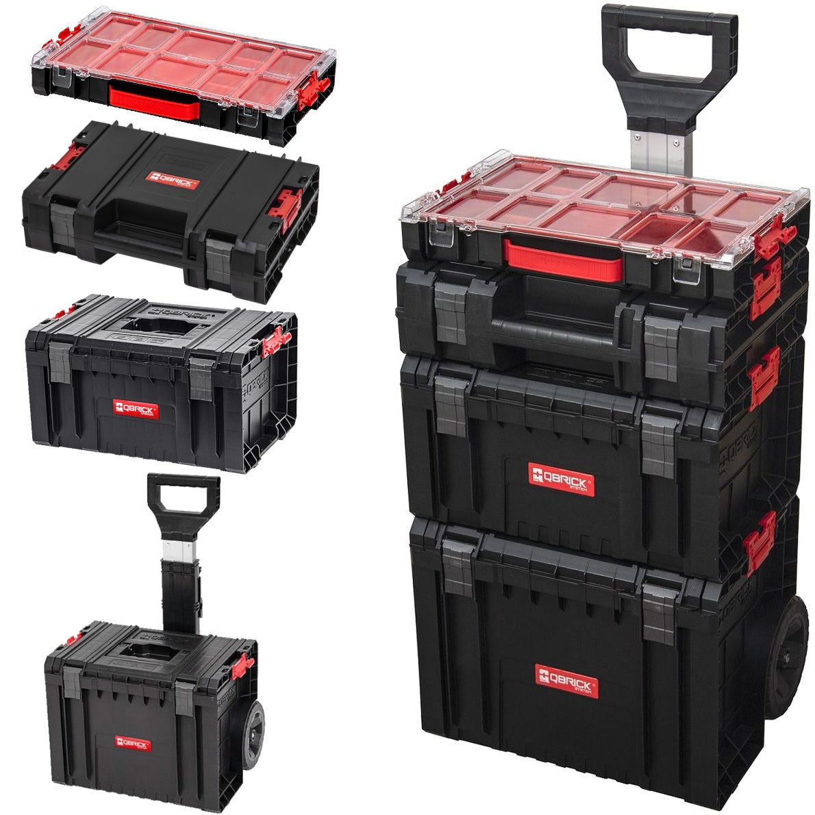 QBRICK PRO ZESTAW SKRZYNEK MOBILNY WARSZTAT 4w1