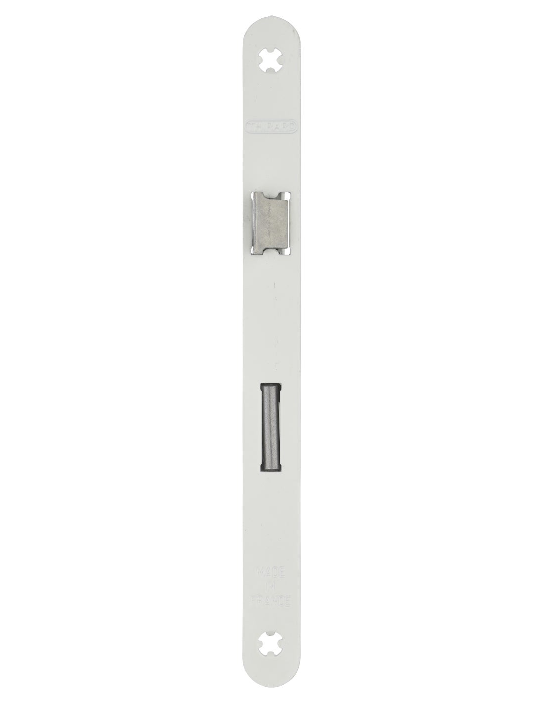 THIRARD - Serrure encastrable à condamnation pour porte de salle de bain et toilettes, axe 40mm, bouts ronds, blanc - THIRARD - 4