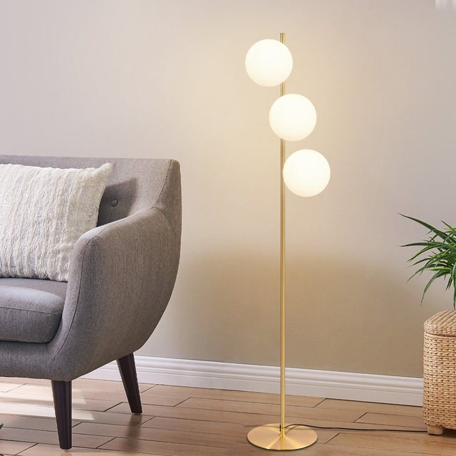 Lampadaire Industriel Néo – Gris – 150cm – Métal – Paris Prix 40945