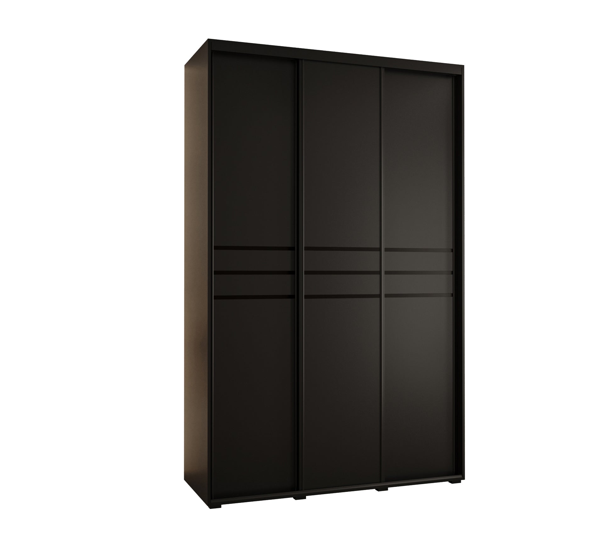 Szafa przesuwna wysoka Davos 10 160 x 60 x 235,2 cm czarny + czarny + u. czarny - Abiks Meble