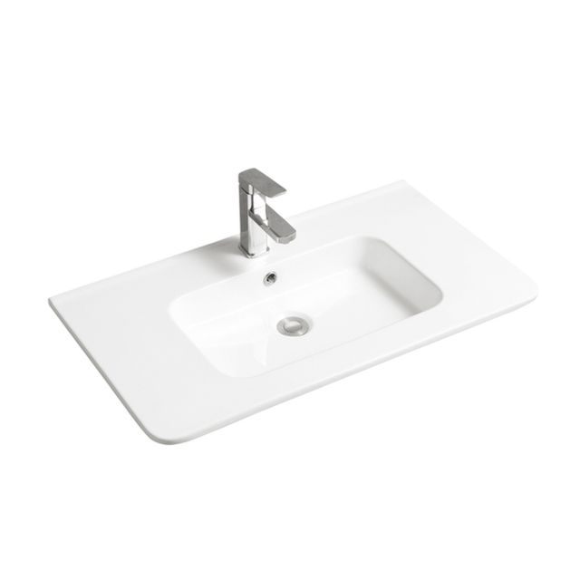 Vasque à encastrer rectangulaire - 80 x 46 cm - Blanc brillant - ORIS 800