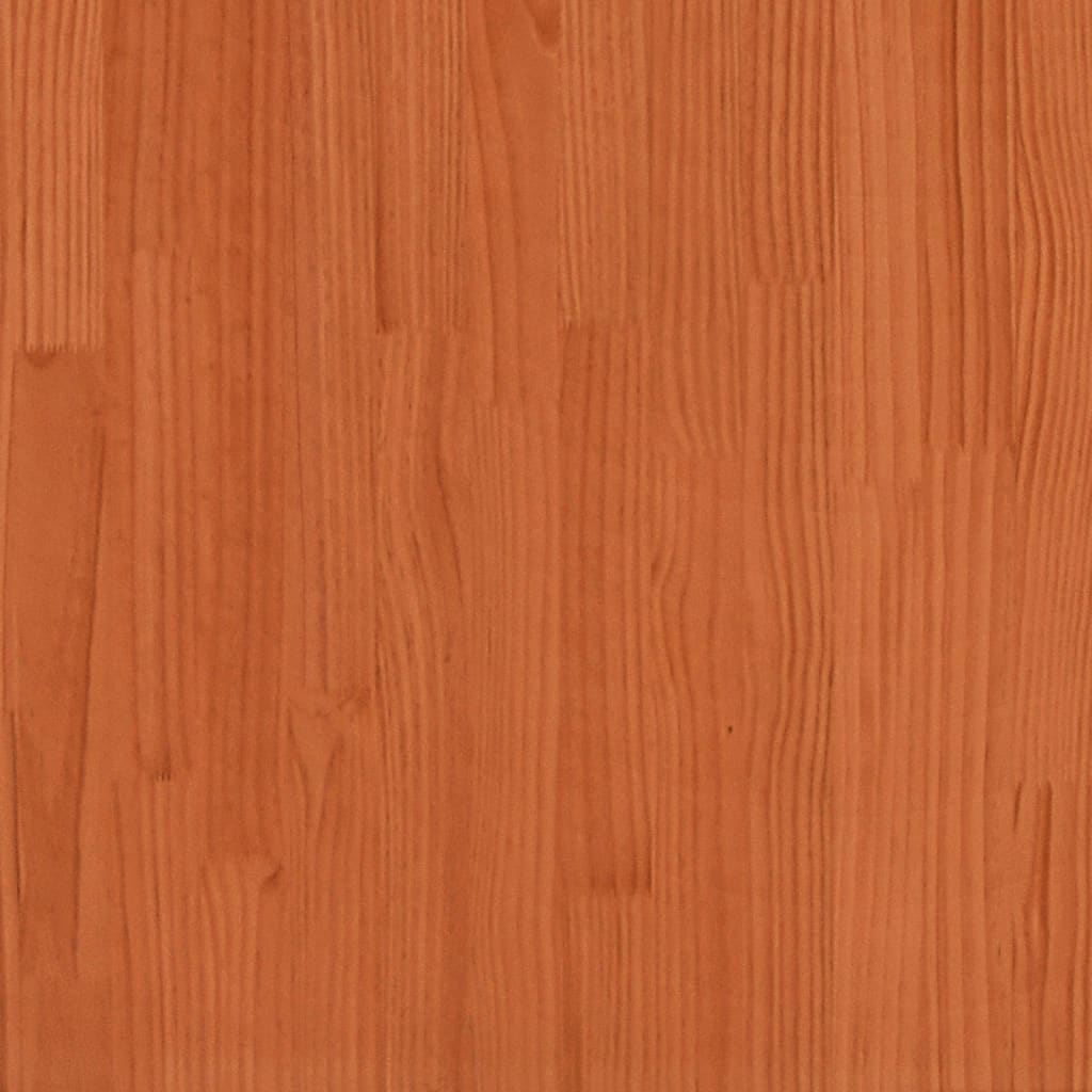 Jardinière bac lit surélevé plantes fleurs terrasse jardin cire 110 x 110 x 26,5 cm bois de pin massif marron 02_0038426 - 6
