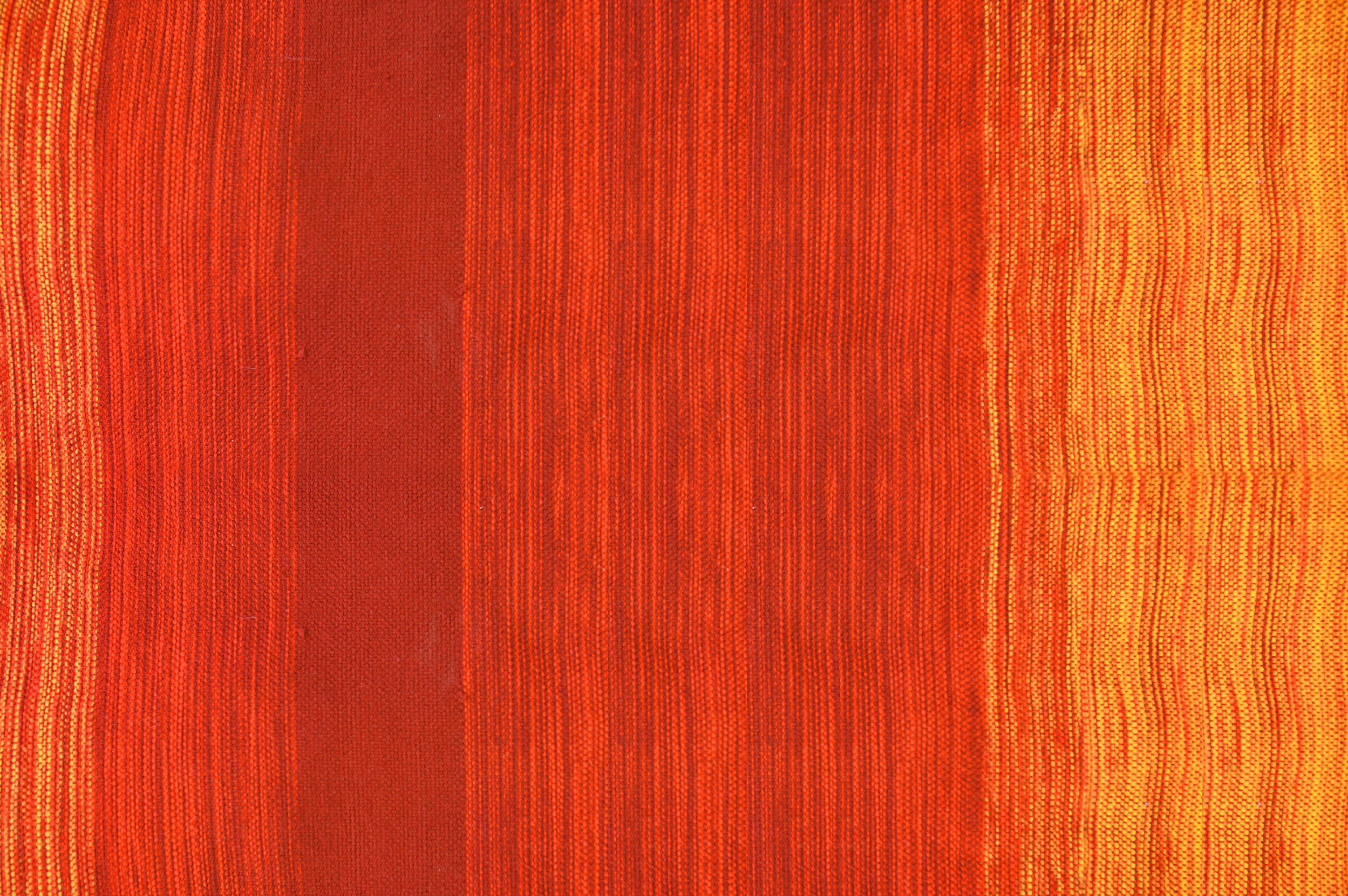 Alfombra de vinilo, feeling orange 133x200 cm - pvc antideslizante, lisa impresa, vinilica para cocina o salón, lavable