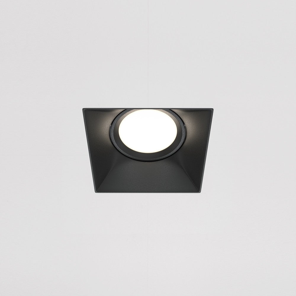 Oprawa sufitowa wpuszczana podtynkowa Dot czarna 1xGU10x50W kwadratowa IP20 wym: 4,2 x 9 x 11,2 cm aluminium Maytoni - 2