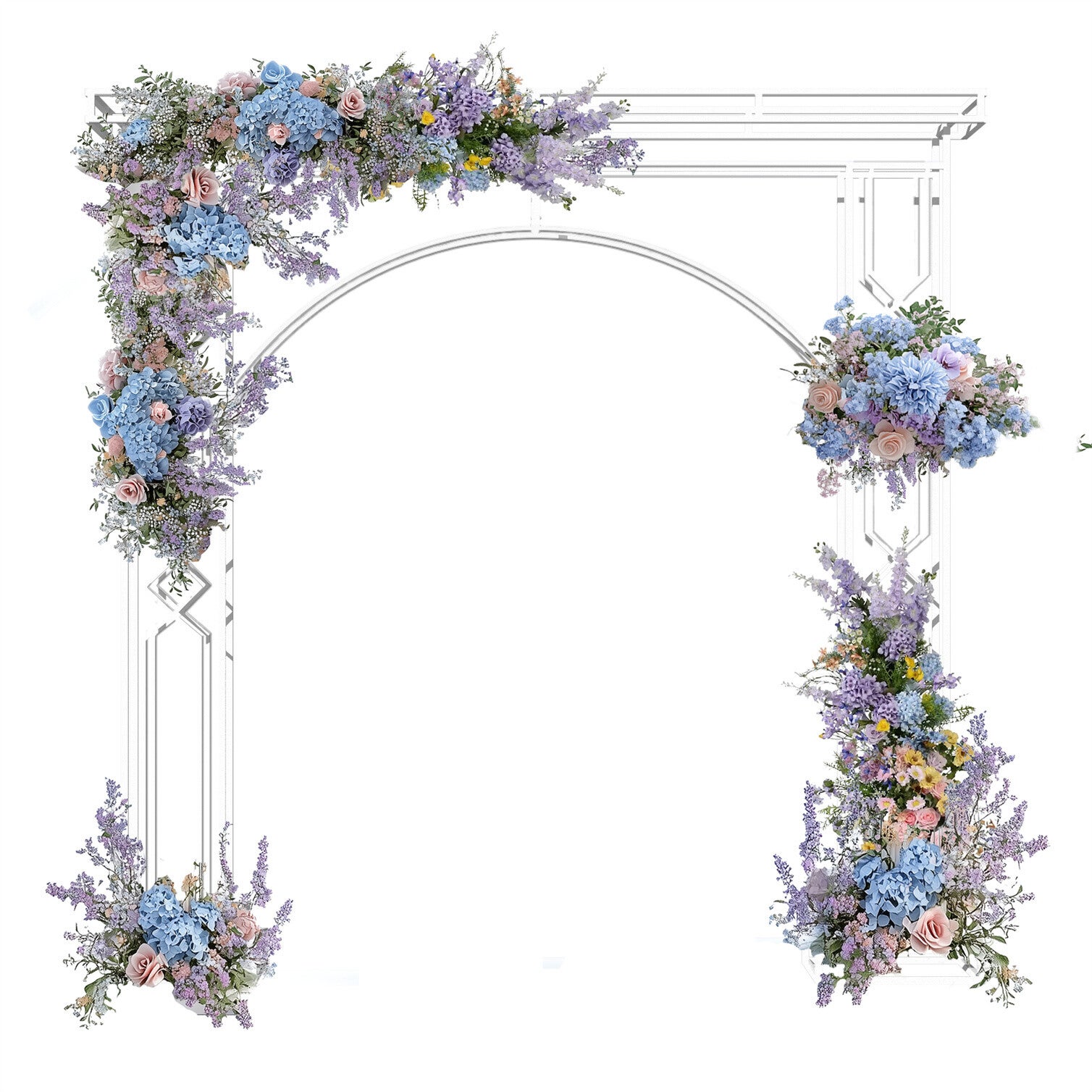 Grande Arche Mariage Toile de Fond Photo, Décoration pour Fête et Cérémonie Noël - 3