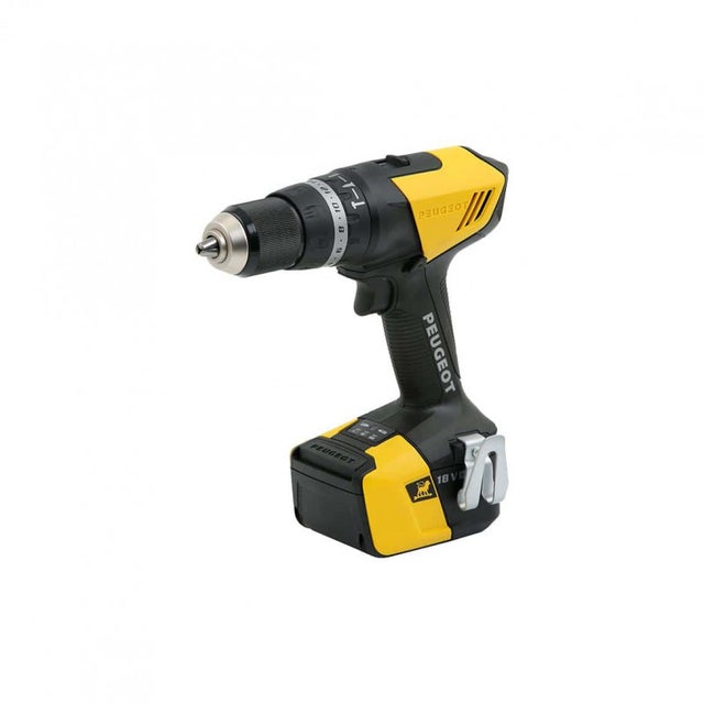 Perceuse à percussion PEUGEOT ENERGYDRILL-18VP40 - 2 batteries 18V 4.0 Ah - 1 chargeur 250316
