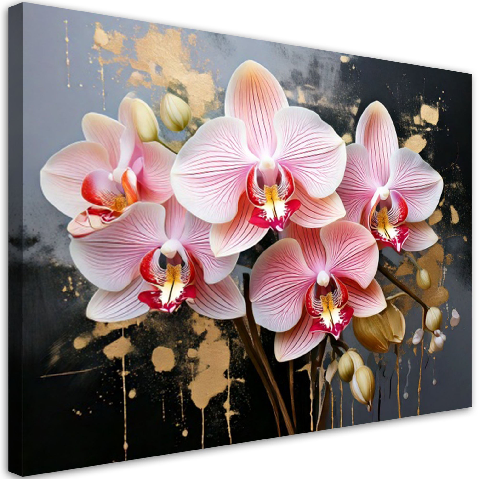 Obraz do salonu sypialni orchidea storczyk kwiaty różowe 100x70