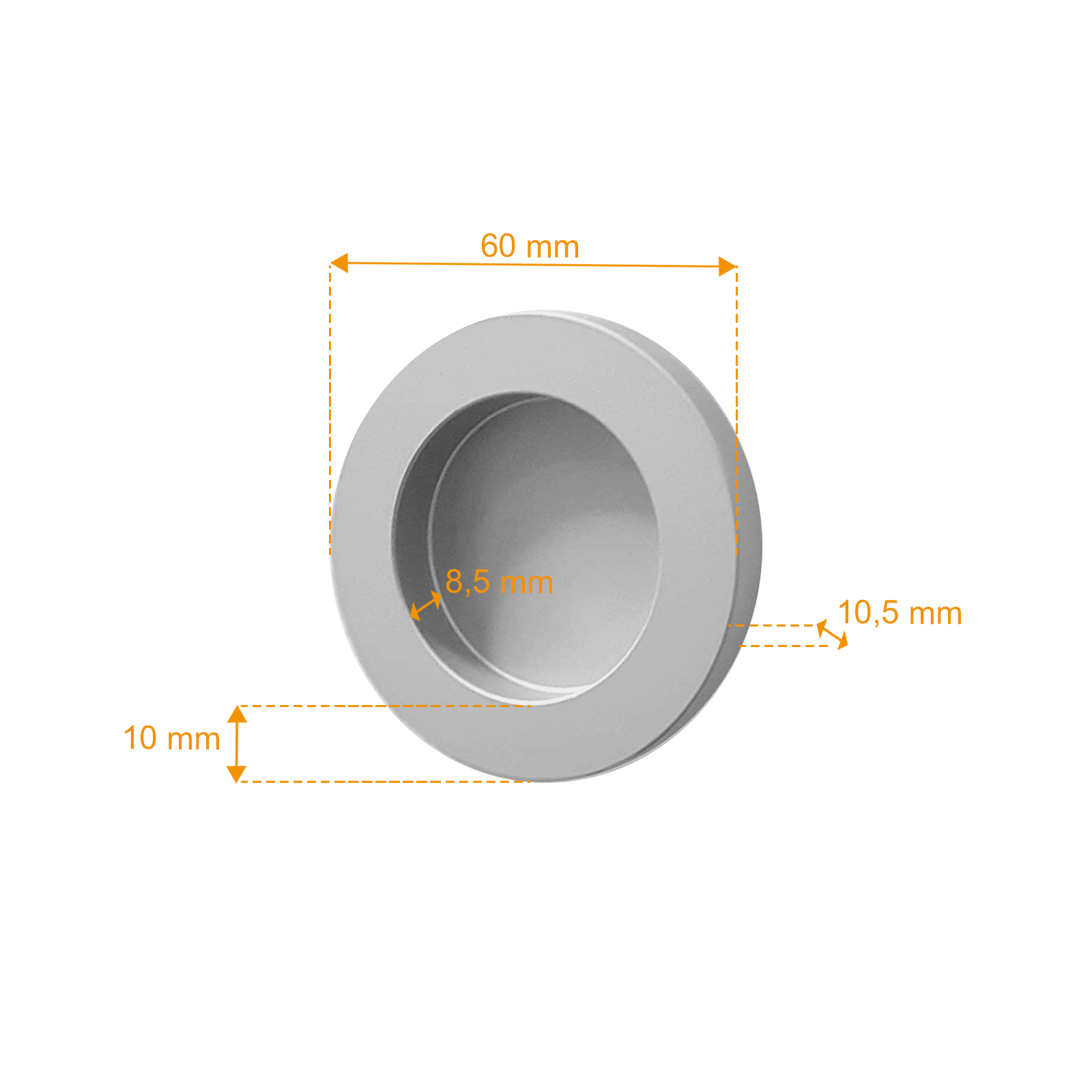 Kit porte coulissante en bois blanc porte à âme pleine + rail aluminium H.220 x l.102 cm SCHULTE, double amortisseur, revêtement en résine mélaminée - 5