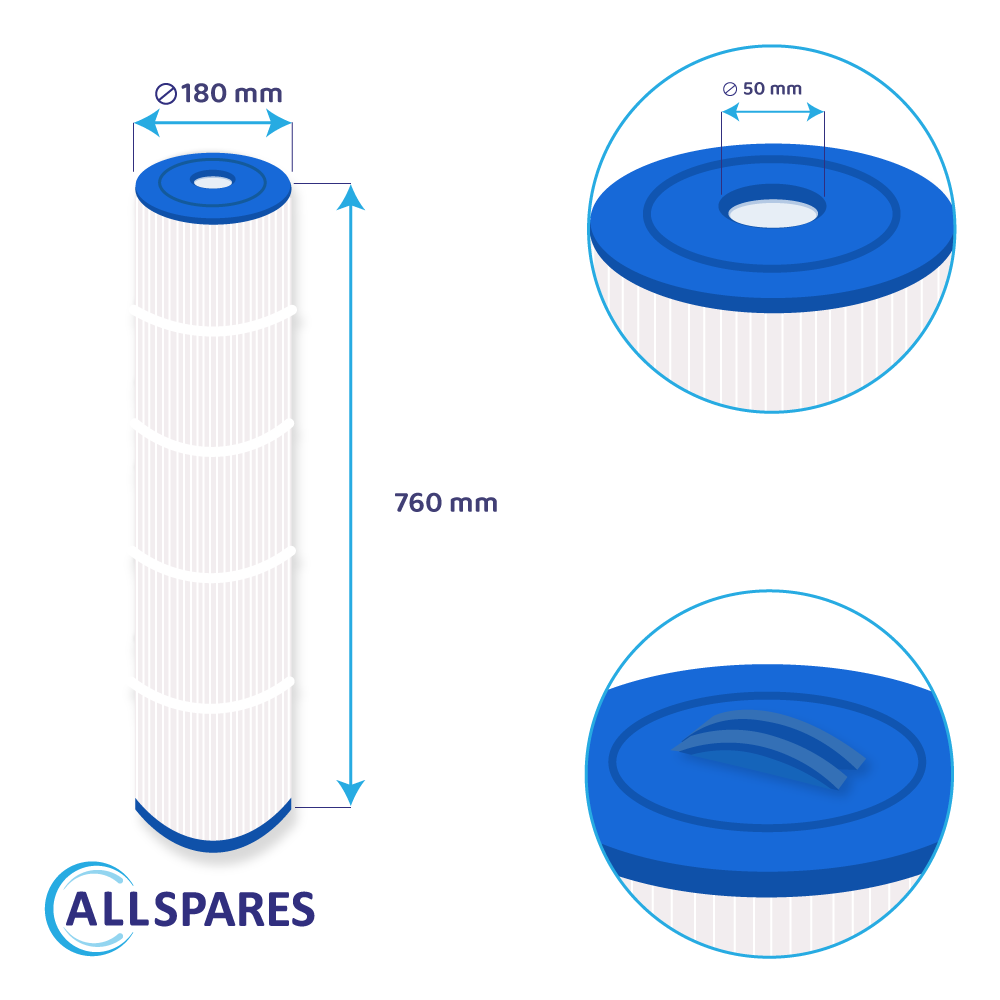 Cartouche de filtration Weltico C6 625mm - Mad Piscine