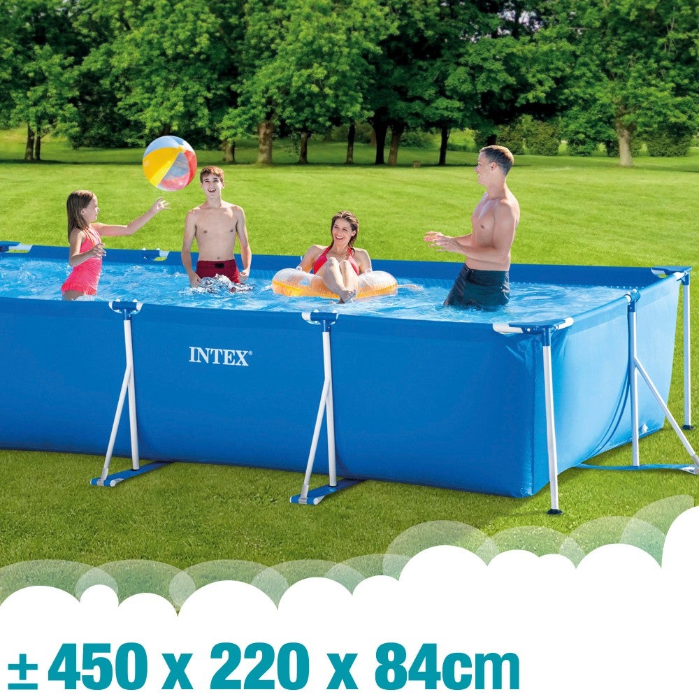 Piscina desmontável INTEX retangular com bomba de filtro 2006 l / h - 2