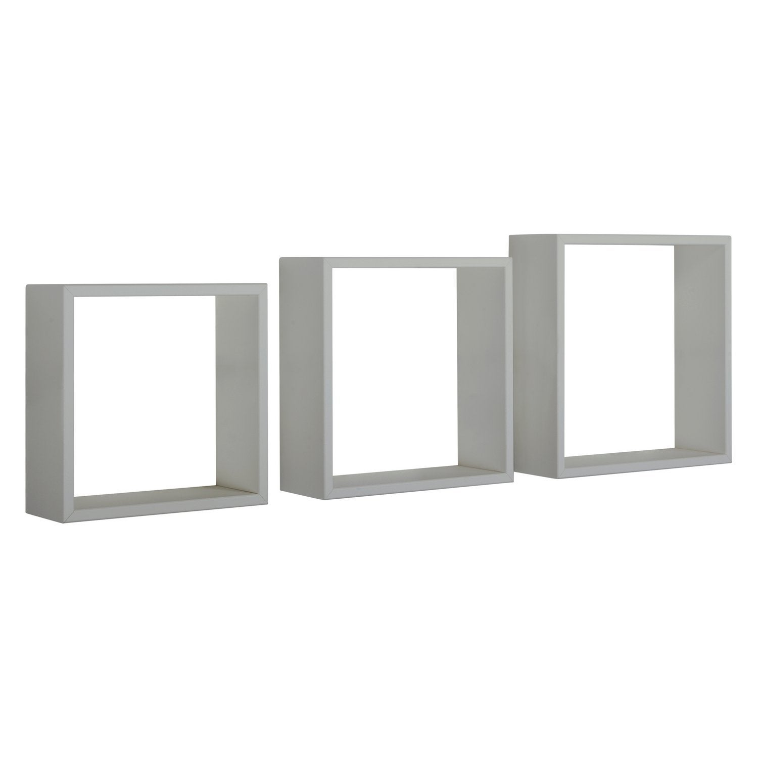 Mensole Parete a Cubo 6pz Grigio Cemento 60x15x23cm Multistrato