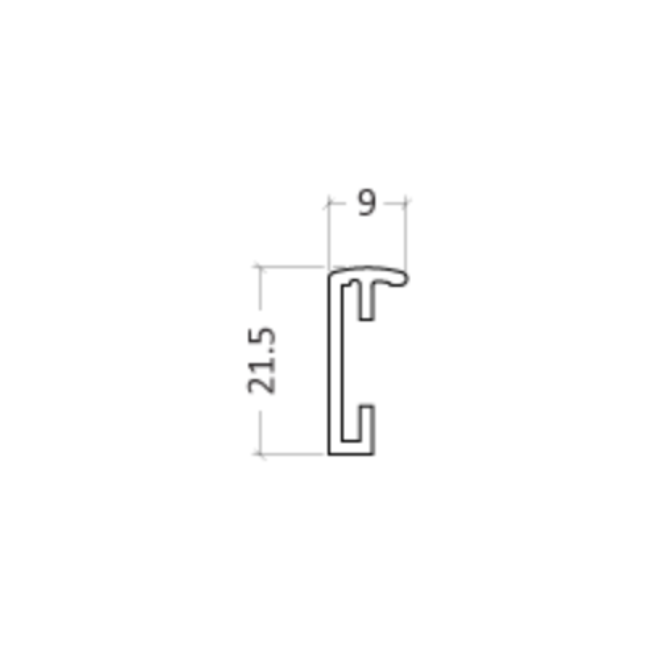 Cadre format A3 - 29,7x42 cm en aluminium - Noir mat - Vitre en verre - 4