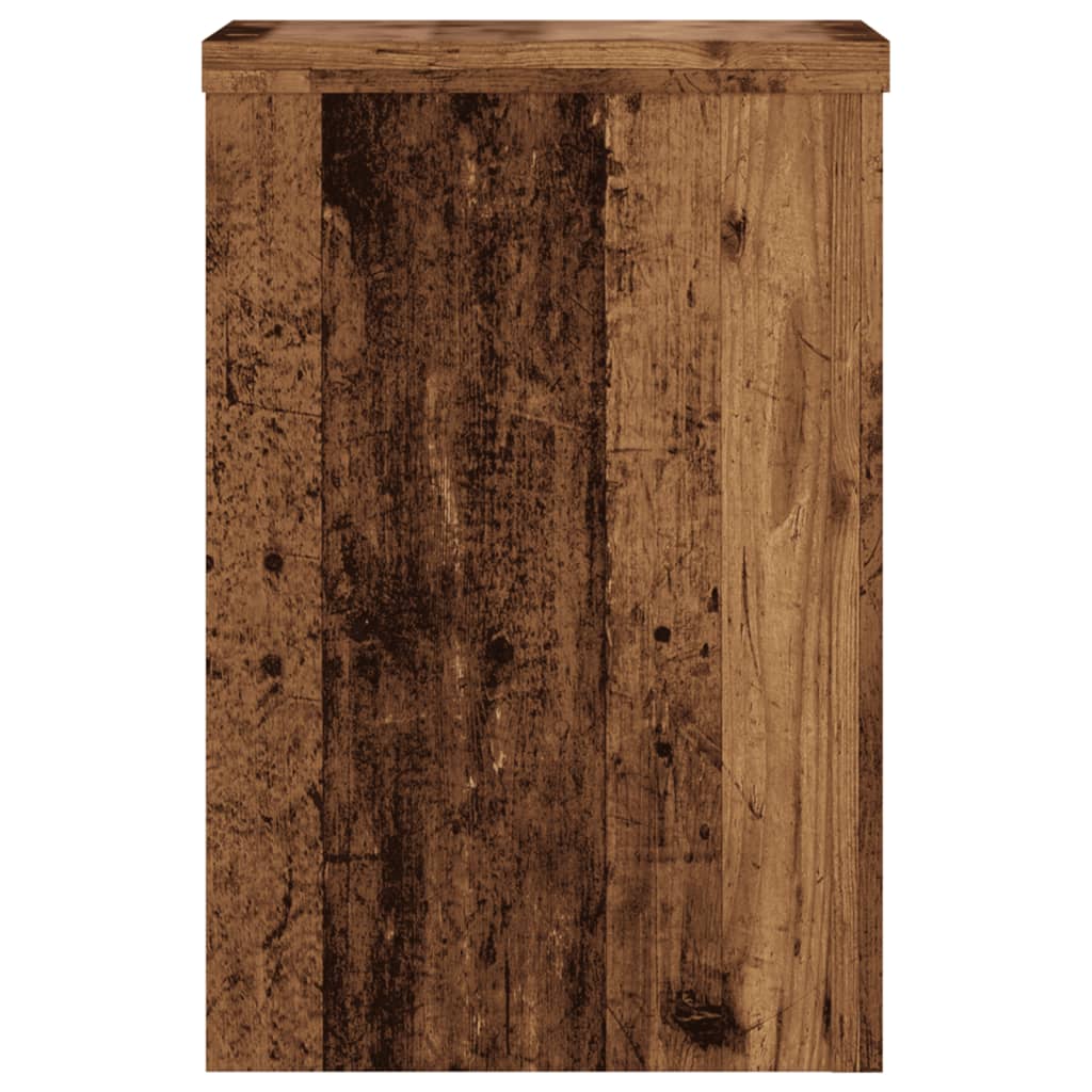 Supports pour plantes 2 pcs vieux bois bois d'ingénierie - 5