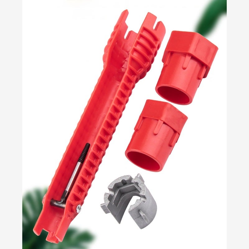 Klucz do kranu wielofunkcyjny 8 w 1 instalator kranu zlewozmywakowego i narzędzie do instalacji zlewu do muszli klozetowej/zlewu/łazienki/kuchni