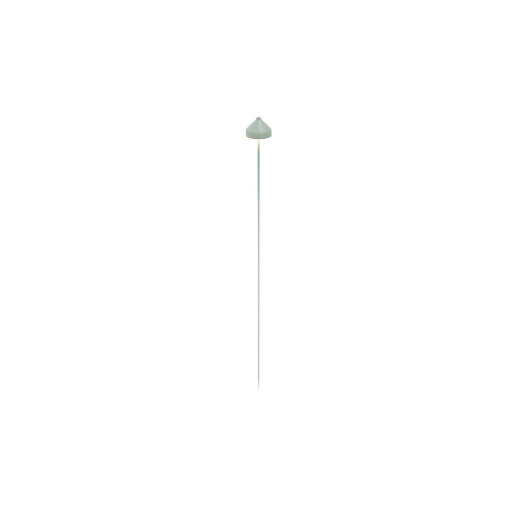 Lampa LED AMELIE w kolorze szafranu z kolcem w kształcie zielonego liścia, ładowalna i ściemnialna