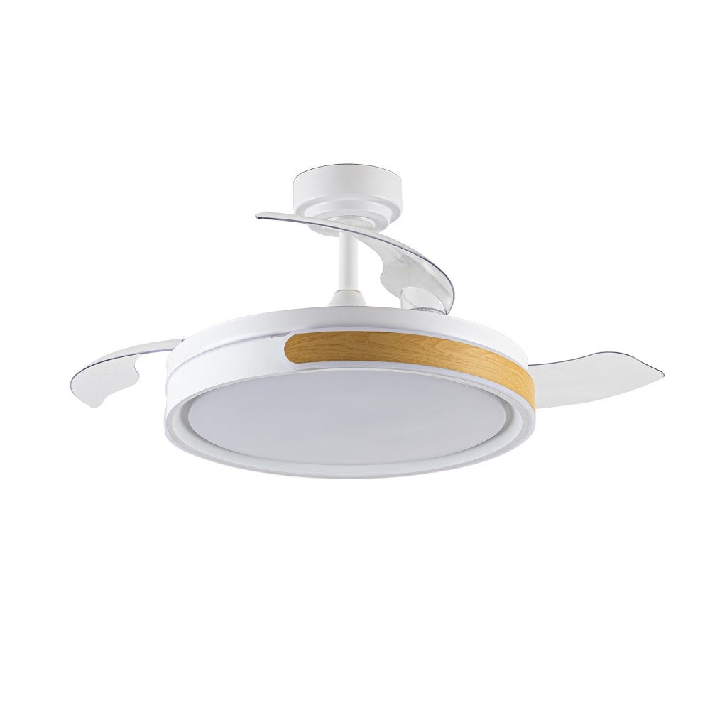 Ventilatore Da Soffitto Con Luce LED - Telecomando, 3 Temperature Colore, 6 Velocità, Silenzioso Per Camera E Soggiorno