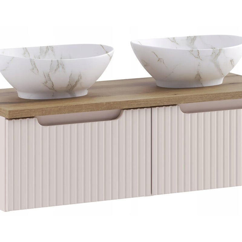 Szafka łazienkowa NOVA KASZMIR 100 cm z 2 umywalkami