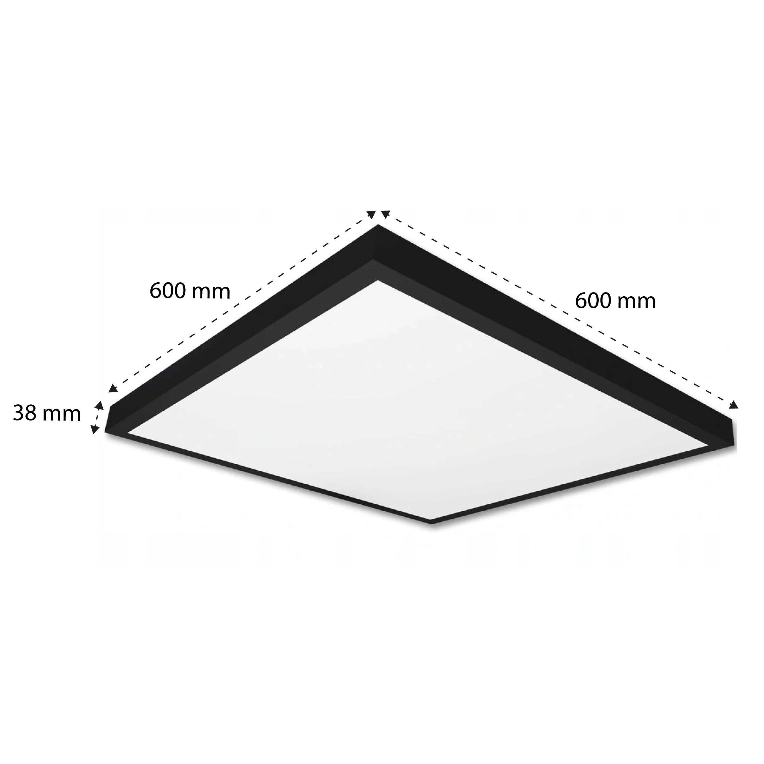 Panel sufitowy LED 60x60cm 40W IP20 4500K neutralna biel natynkowy nastropowy czarny MasterLED - 2