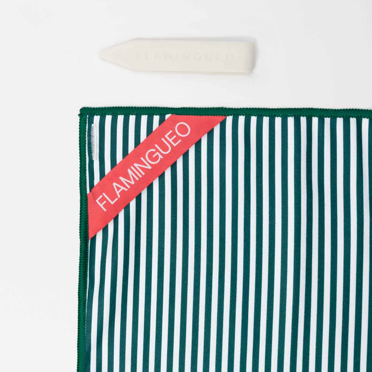 Flamingueo Serviette Plage Piscine Microfibre 180x90cm Vert - 9