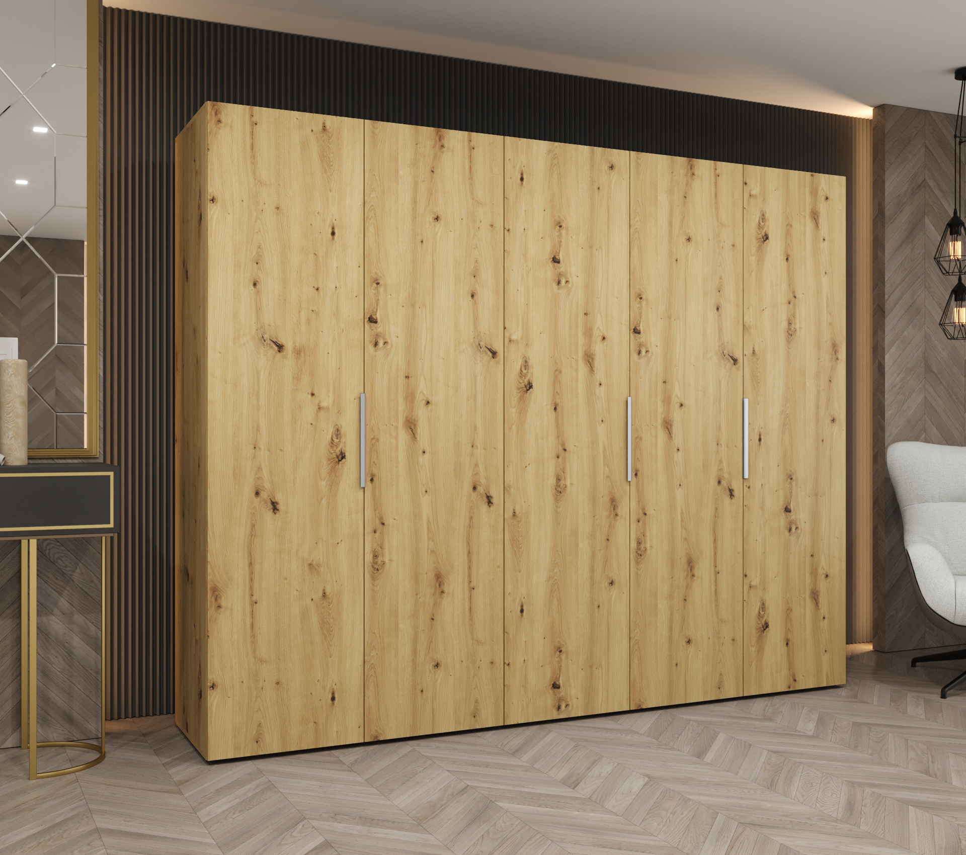 Szafa uchylna otwierana Marbella 1 250 x 52 x 202 cm artisan + u. kaszmir Abiks Meble - 2