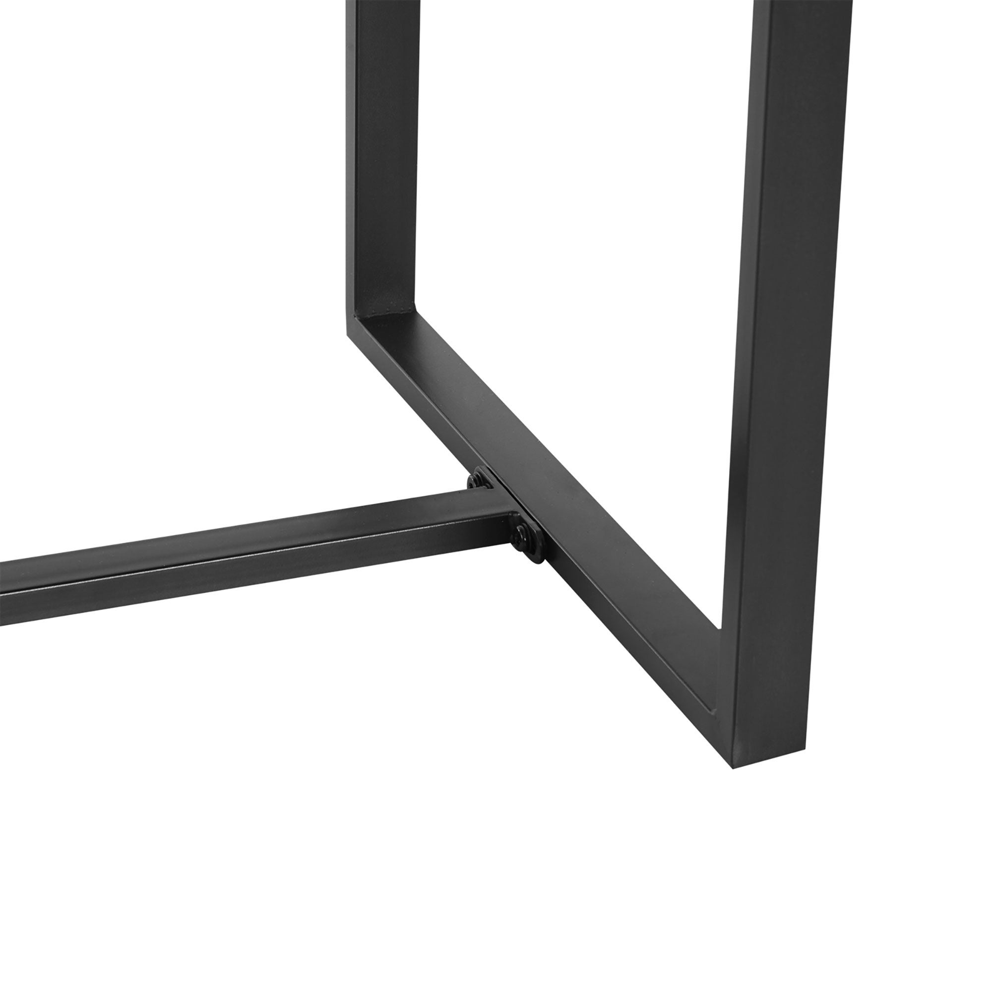 Conjunto de Cadeiras de Jardim Outsunny Preto Vime PE, Metal, Vidro Temperado e Tecido de Poliéster 63x57x76cm - 5