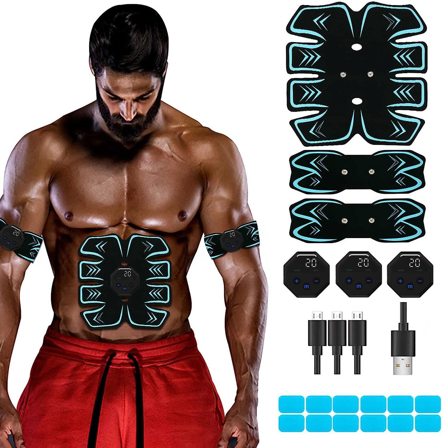 Cintura vibrante a elettrostimolatori per il fitness | Acquisti Online su