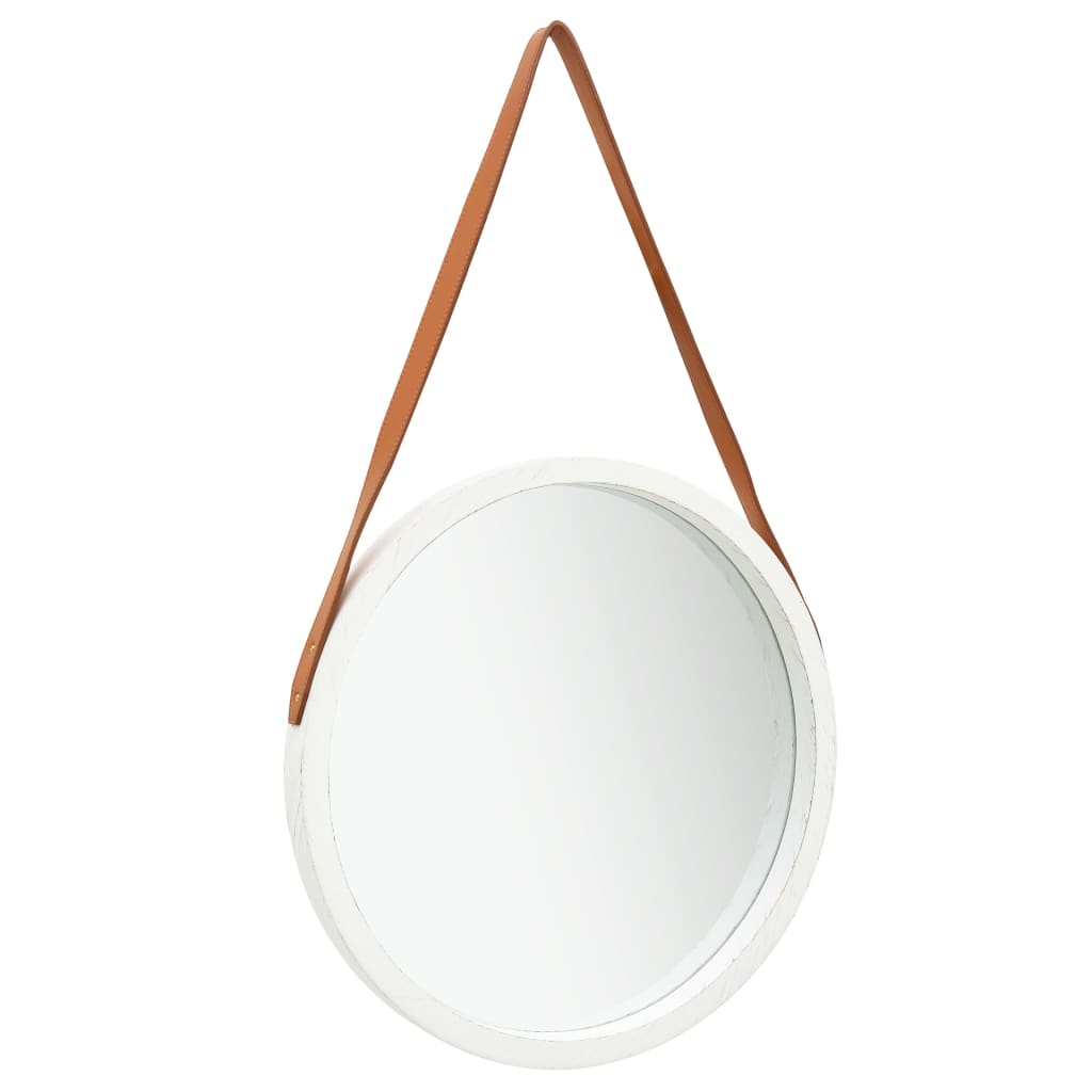 Espelho de parede com alça branca 50 cm- COMFORTXL - 2
