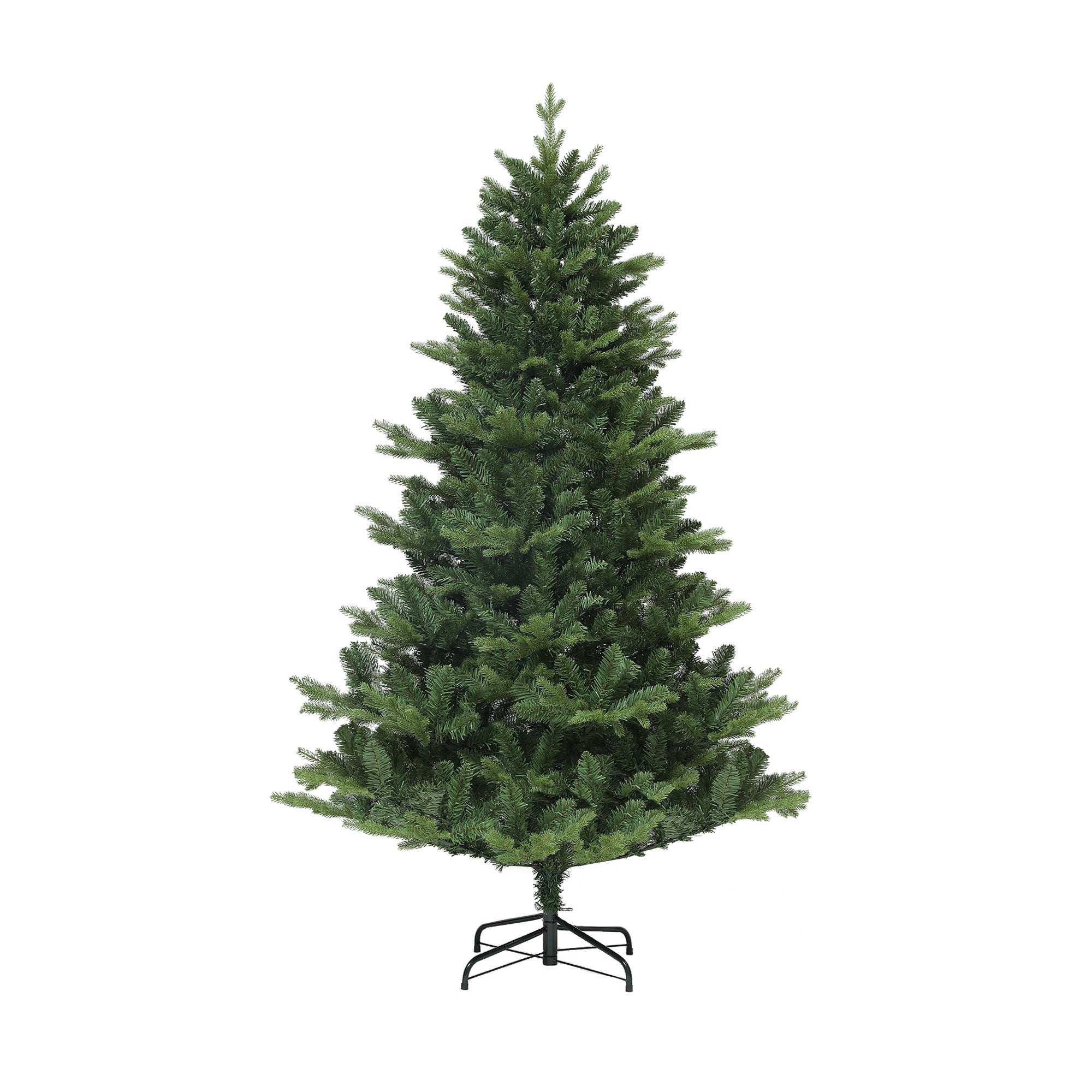 Albero Di Natale Artificiale HOMCOM 180cm - 380 Rami, PVC, Base Pieghevole, Verde - Foto 10
