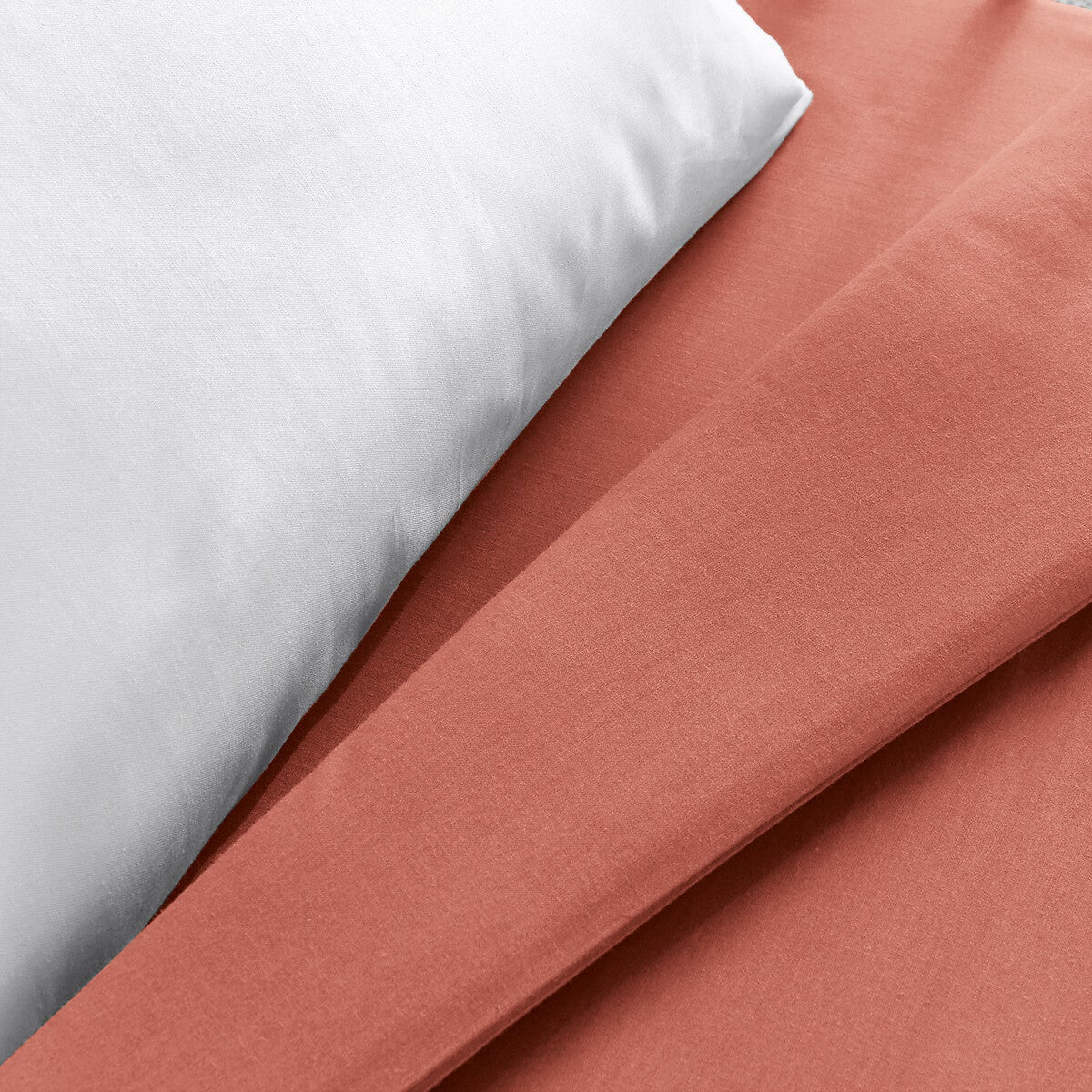 Housse de couette bébé en coton bio Scenario - Bois de rose - 80 x 120 cm - 2