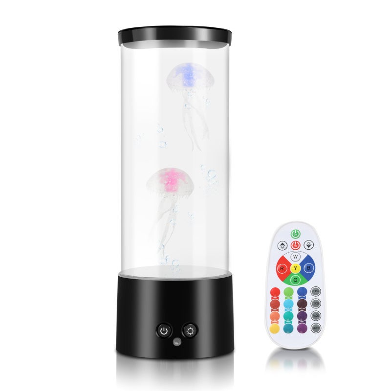 Lampka nocna LED Meduza Lampa lawowa Lampa stołowa Kreatywna sypialnia RGB Sztuczna