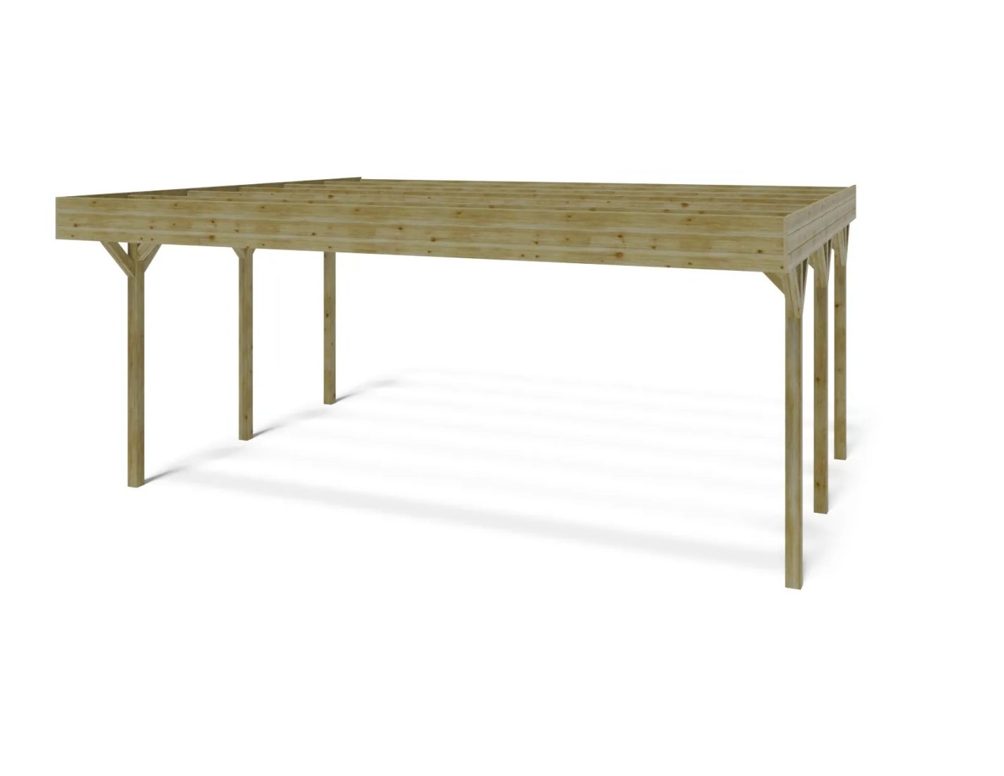 Carport, abri de voiture 6.06x5.03 m - 30.48 m2 - CAR5 - ALTANKA - 2